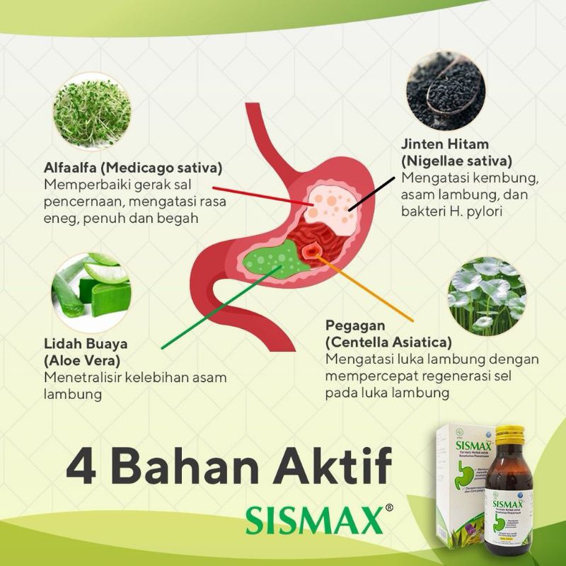 Obat Maag Herbal SISMAX Formula Herbal Untuk Lambung