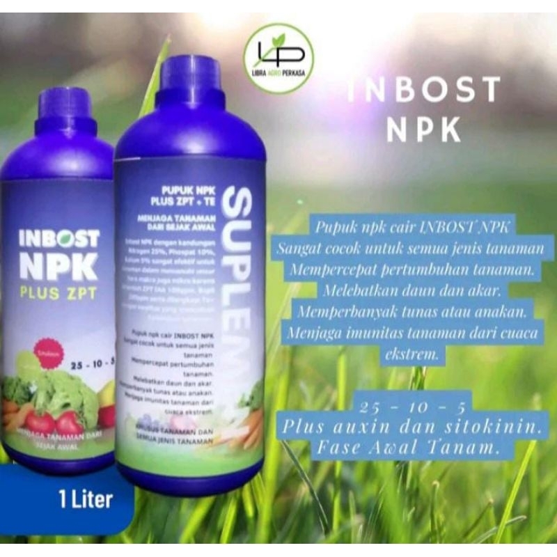 PPC INBOST NPK 1 Liter NPK cair plus zpt auxin sitokinin