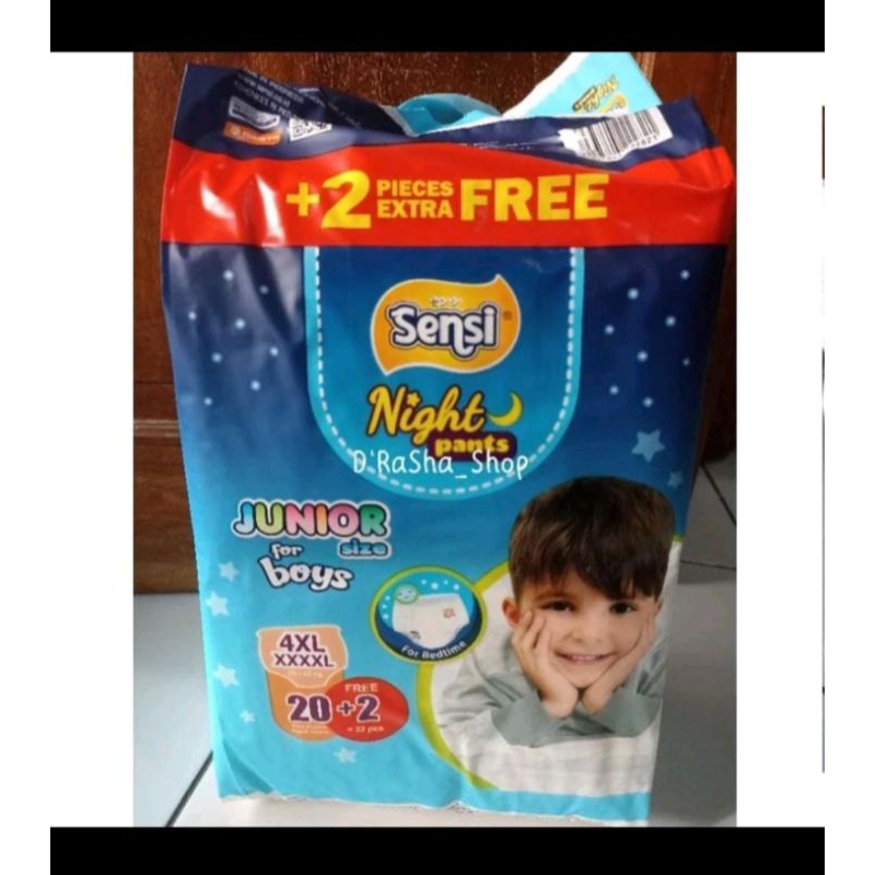 SENSI JUNIOR NIGHT PANTS FOR BOYS SIZE 4XL 20+2