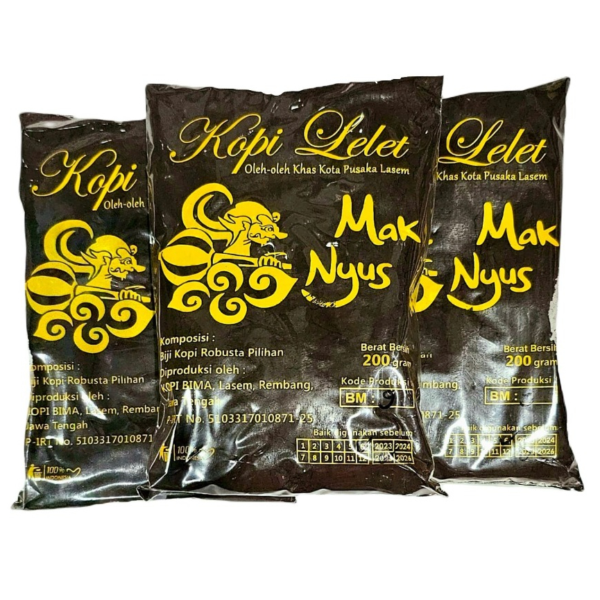 

KOPI LELET MAK NYUS 200g / Kopi Lelet Khas Lasem Rembang