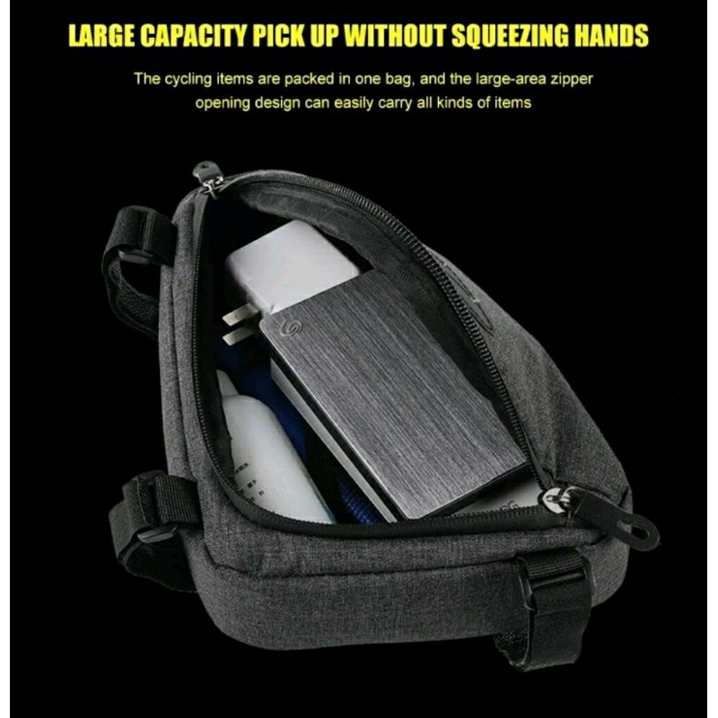 tas frame segitoga sepeda waterproof