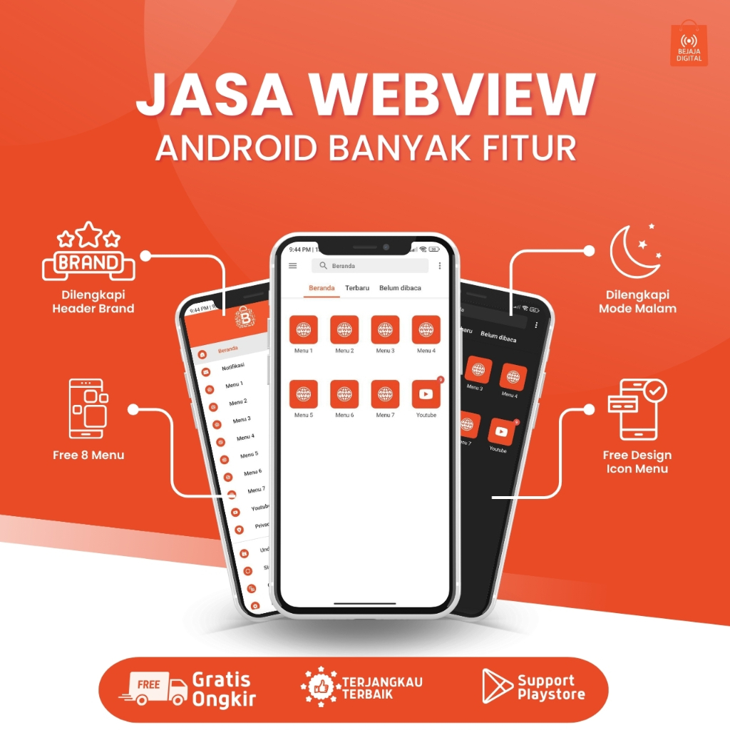 Jasa Webview Android Banyak Fitur | Ubah Website Jadi Aplikasi Android Jadi Lebih Profesional