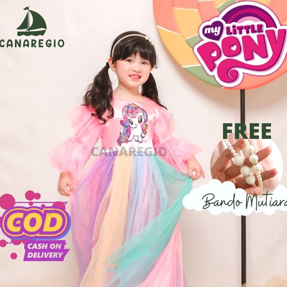 Banyak Dipakai MY LITTLE PONY  BAJU ANAK PEREMPUAN UNICORN DRESS MY LITTLE PONY BAJU ANAK UNICORN BA