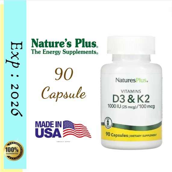 Nature's Natures Plus Vitamin D3 1000iu Vit K2 100mcg / Vit D3 1000 IU