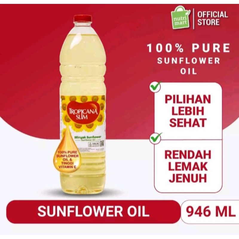 

Tropicana Slim Sunflower Oil 1 Liter Minyak Bunga Matahari