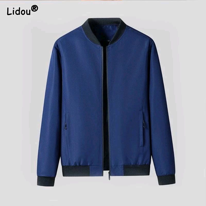 PROMO JACKET BOMBER POLOS CASUAL WATERPROOF MINIMALIS JAKET BOMBER PARASUT POLOS PRIA WANITA