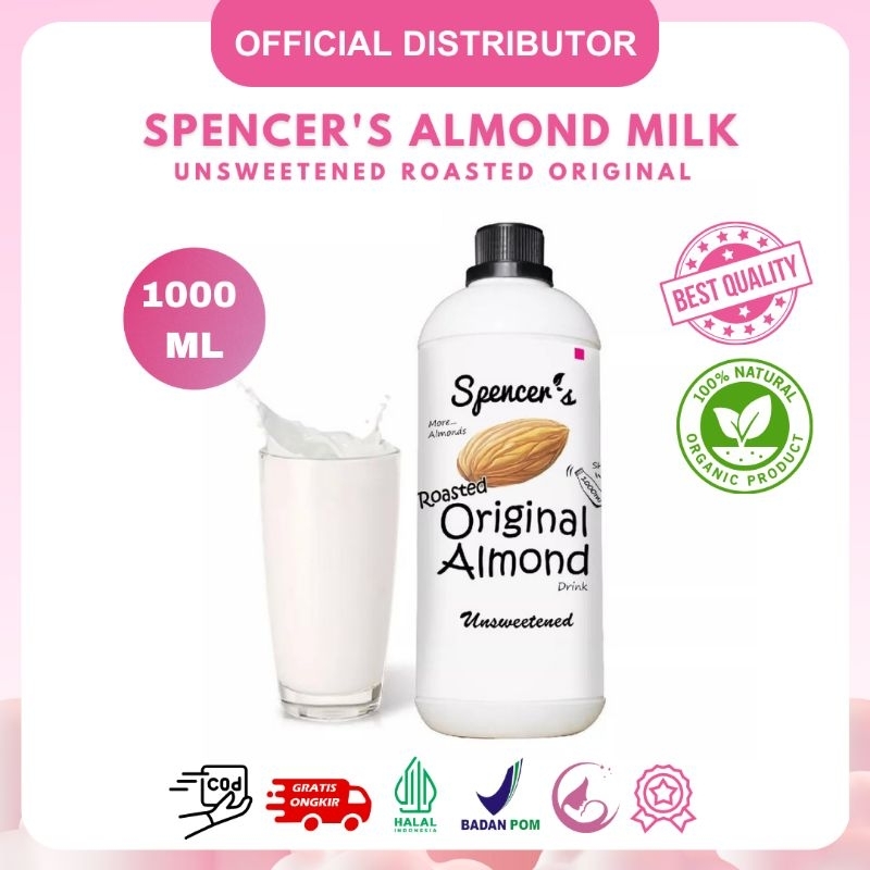 

Susu Almond Asi Booster Tanpa Pengawet Almond Milk Spencer's Roasted Raw Original (1000 ml)
