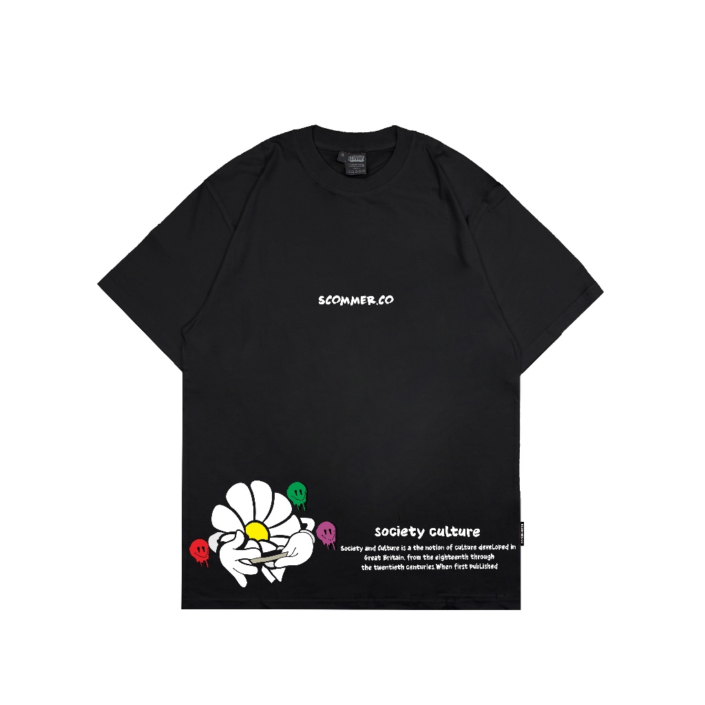 Scommer Oversize Nation Flower Black