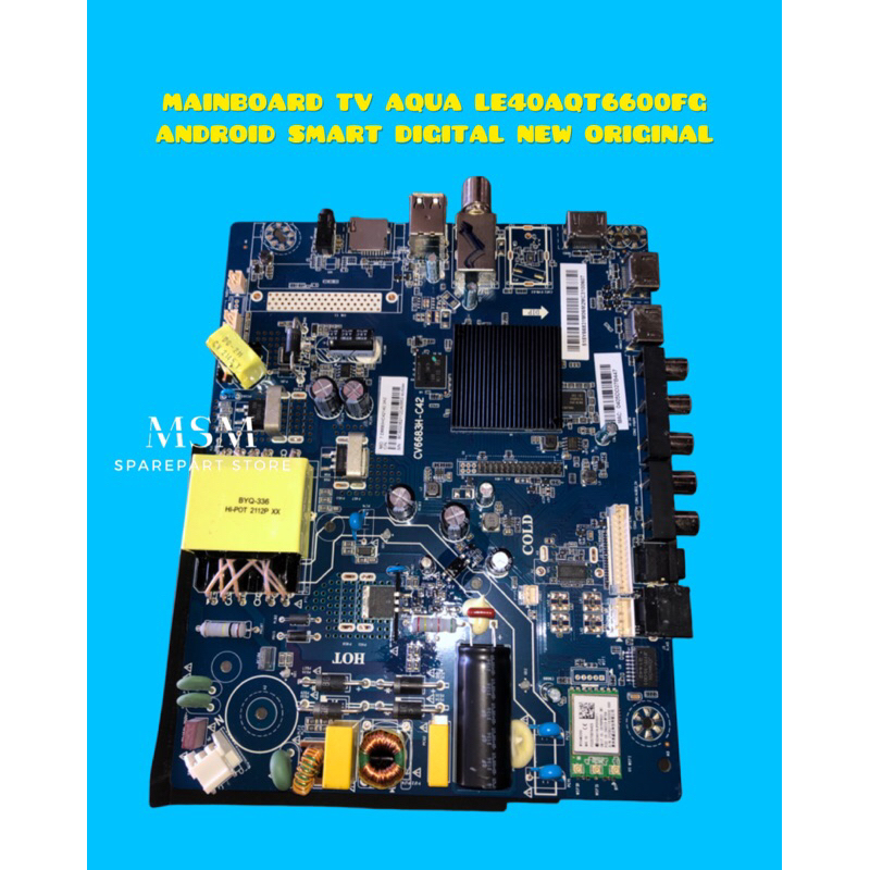 MAINBOARD TV AQUA LE40AQT6600FG ANDROID SMART DIGITAL NEW ORIGINAL