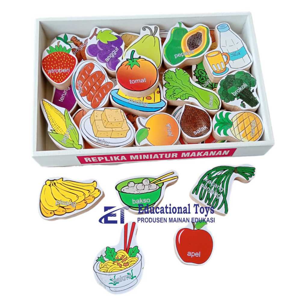 REPLIKA MINIATUR MAKANAN ( EDUKASI MAINAN ANAK )