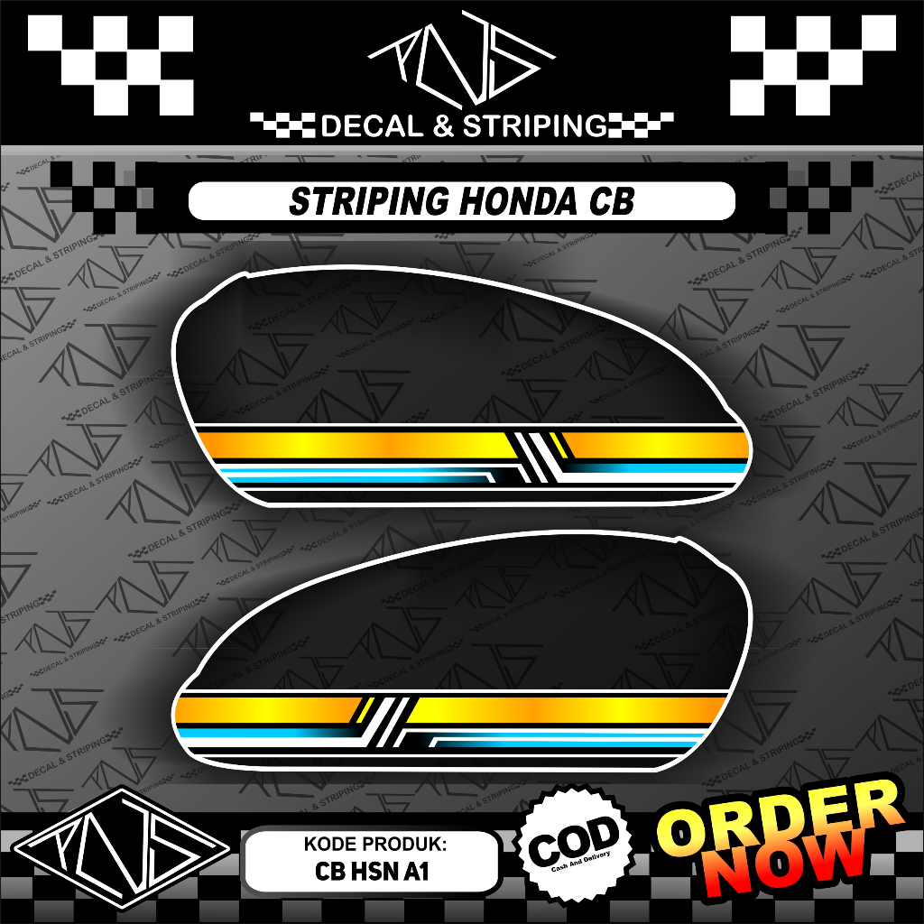 Striping list CB 100 - sticker airbrush cb 100