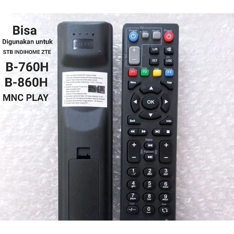 REMOT REMOT INDIHOM RECIVER STB ANDROID TV BOX ZTE B860H/B760H