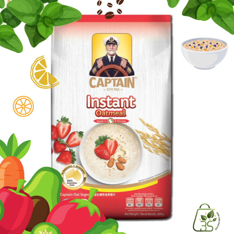 

Captain OAT Merah / Biru - cereal/ cook sereal/ instant cereal 800g + 200g