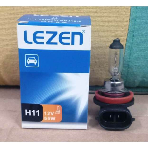 BOHLAM LAMPU HALOGEN H11 12V-55W PUTIH LEZEN