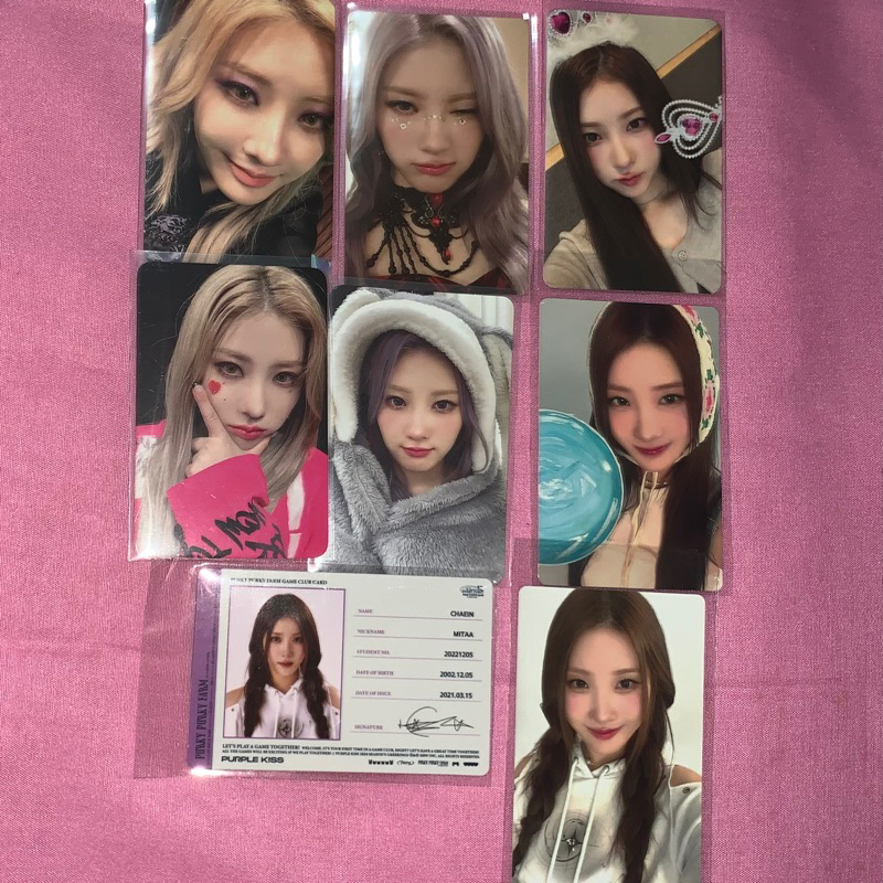 photocard pc purplekiss purple kiss chaein cabin fever geekyland hide n seek pob everline makestar j