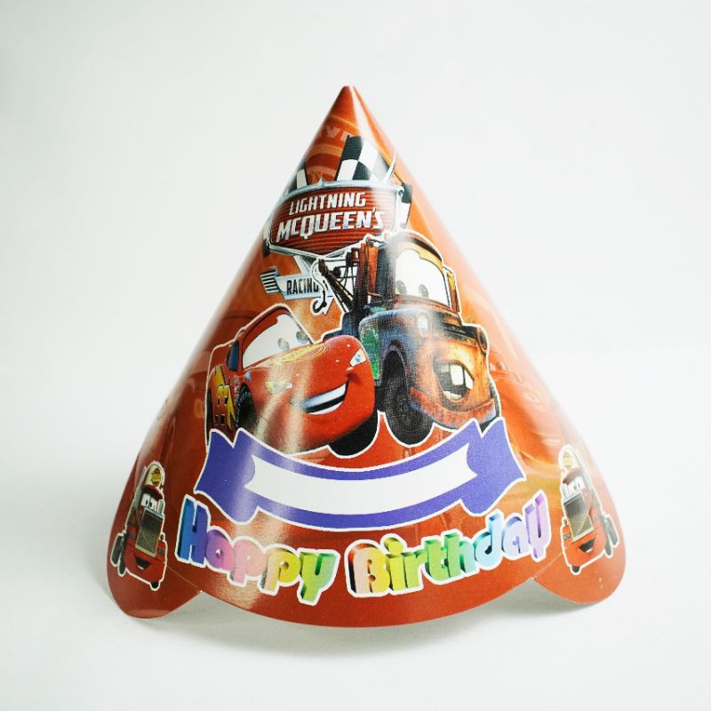 Topi Ulang Tahun koboi / Topi Ulang Tahun Kerucut isi 10pcs