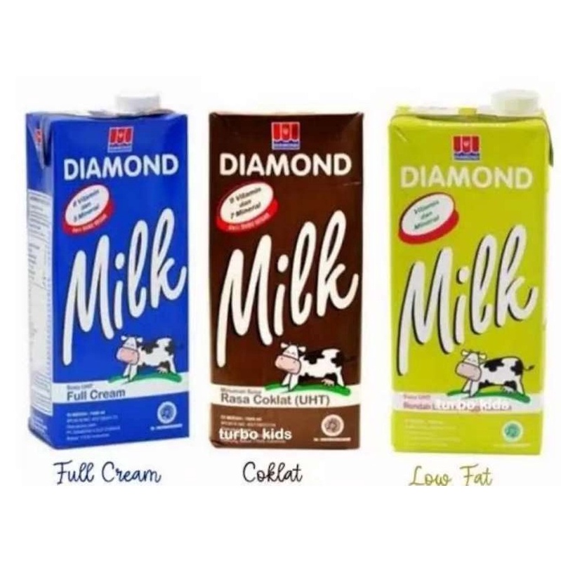 

KODE IQDQL Susu Diamond UHT 1 Liter Full Cream Coklat LowFat