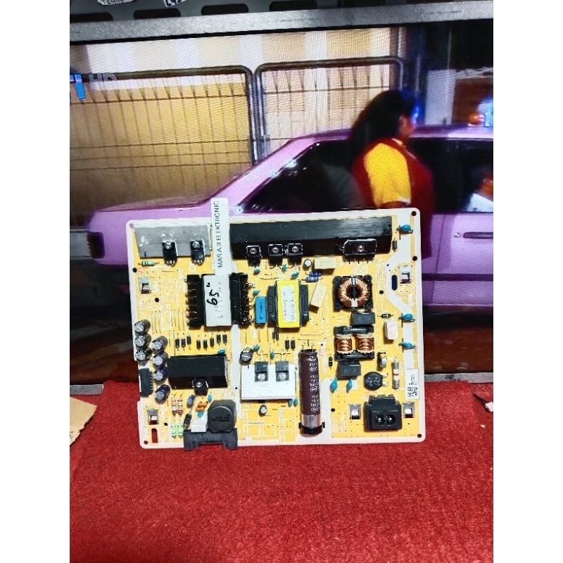 MESIN TV LED SAMSUNG UA65AU7000K - POWER SUPPLY REGULATOR MESIN TV LED SAMSUNG 65AU7000