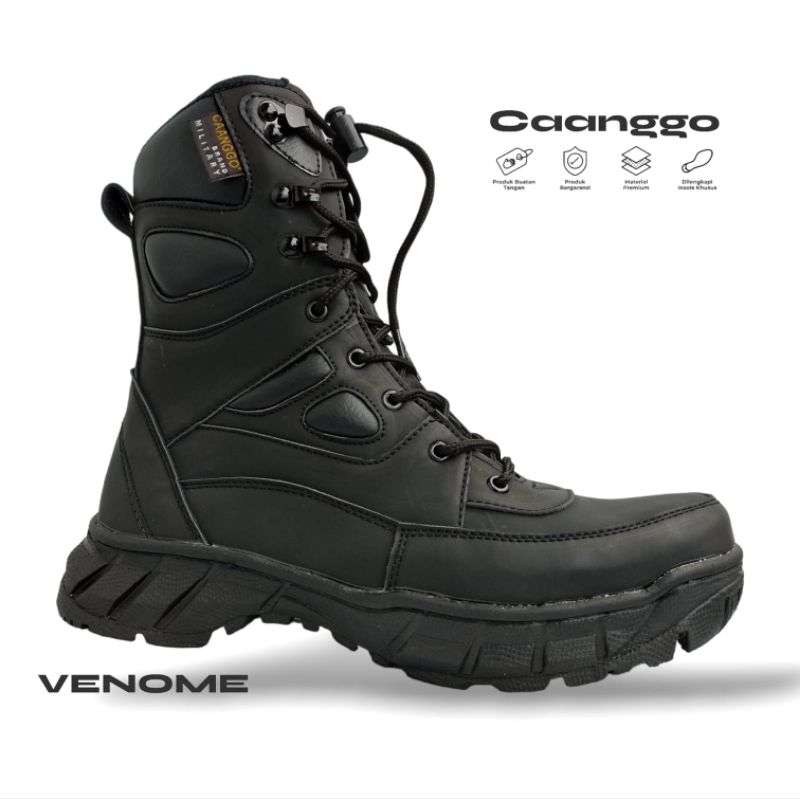 Sepatu Pdl tactical ujung plat besi Terlaris berkualitas pdl security pdl polisi Caanggo militery