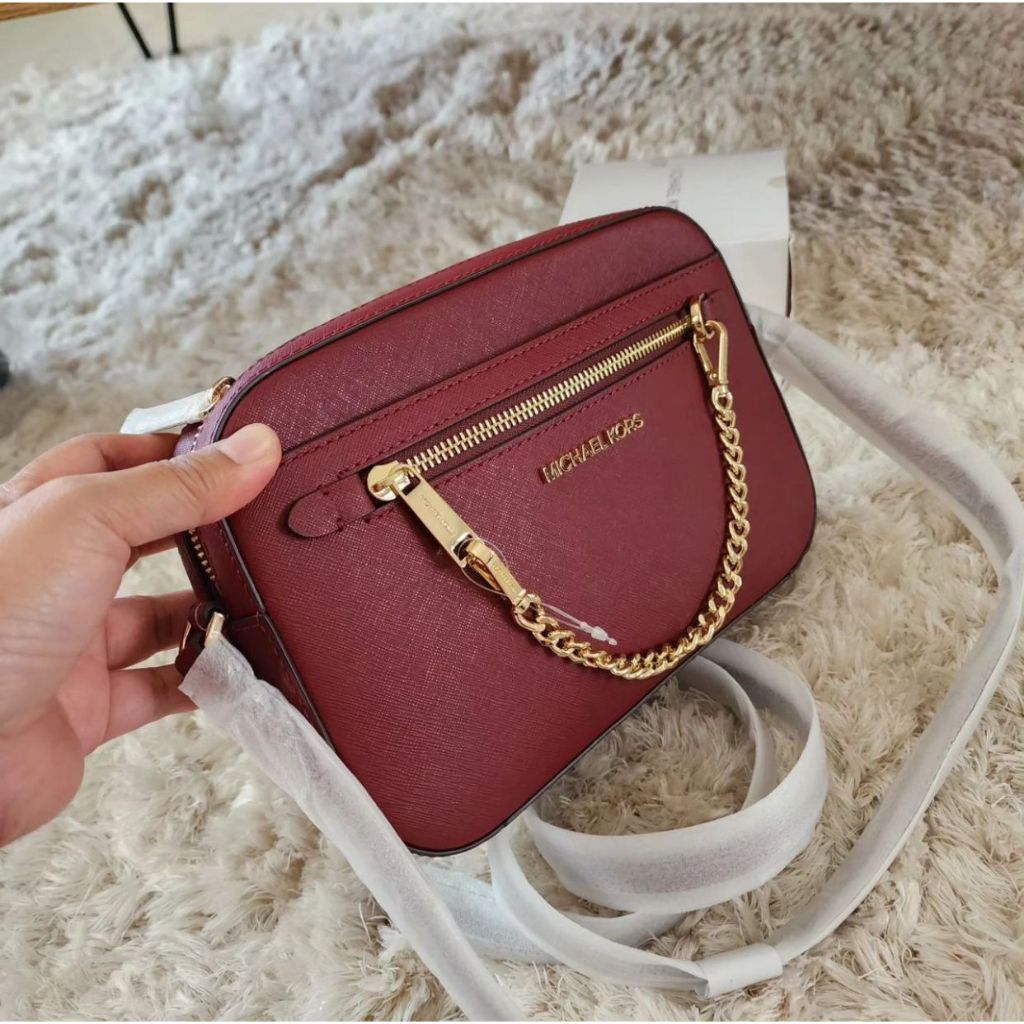 MK Jetset Chain Xbody Dark Cherry