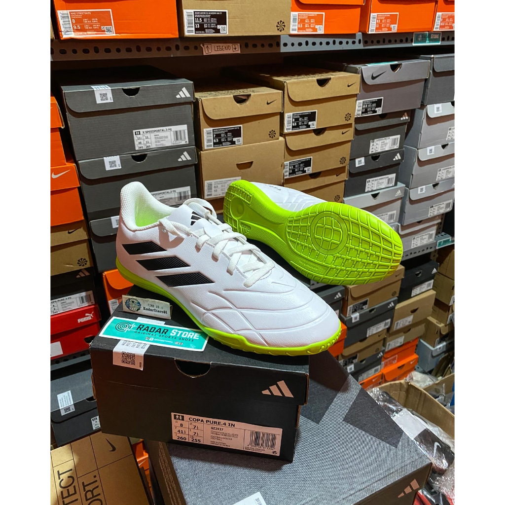 Sepatu Futsal Adidas Copa Pure.4 IN White Lemon GZ2537 Original BNIB