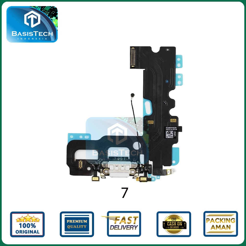 FLEXIBLE KONEKTOR CAS CHARGER FOR IPHONE 7 ORIGINAL QUALITY