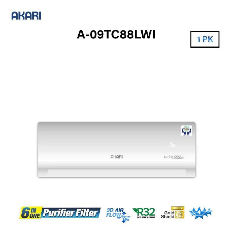 AC AKARI 1 PK A-09TC88NLWI 740 Watt