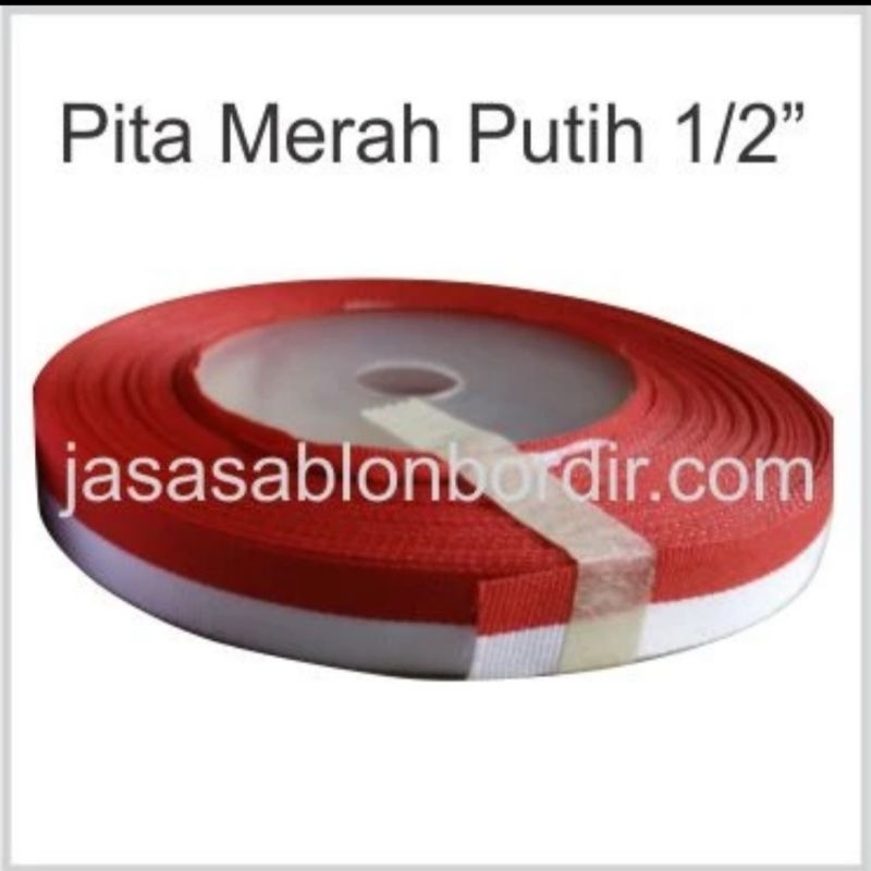 

Pita Merah Putih 0.5inch atau 1.2cm per Roll