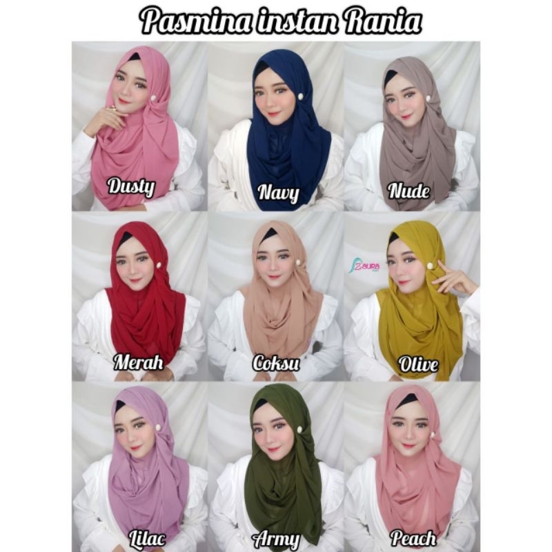 Pastan Rania Zaura Hijab Instan ZAURA HIJAB/JILBAB INSTAN