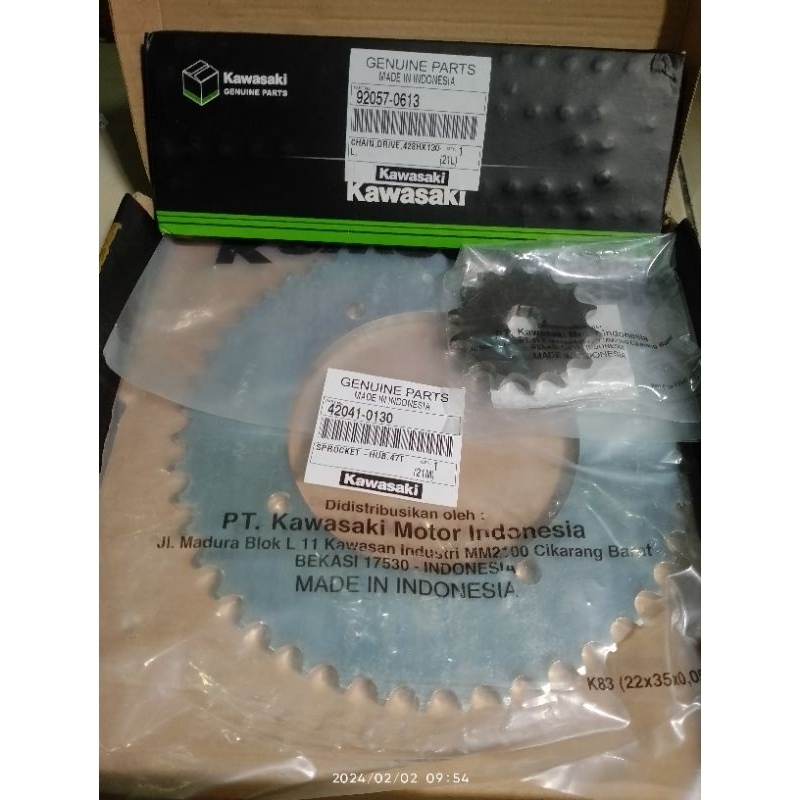 GEAR SET KAWASAKI KLX 150 L ORIGINAL