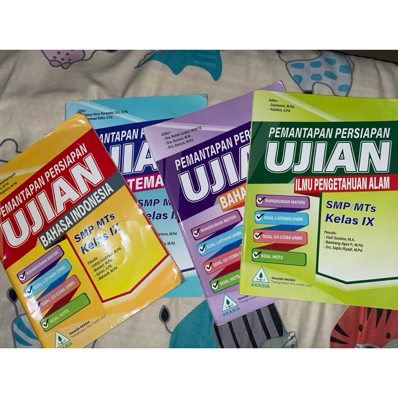 BUKU AKASIA pemantapan persiapan ujian | ILMU PENGETAHUAN ALAM | B INDONESIA | MATEMATIKA | B INGGRI