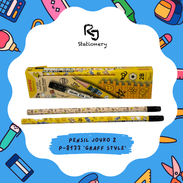 

Pencil / Pensil Joyko P-8133 2B 1 Box 12 Pcs Graff Style
