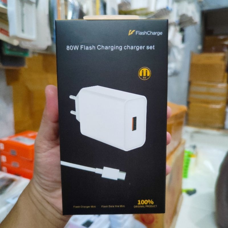CHARGER Untuk VIVO (80W) ORIGINAL FLASH CHARGER 80W USB C