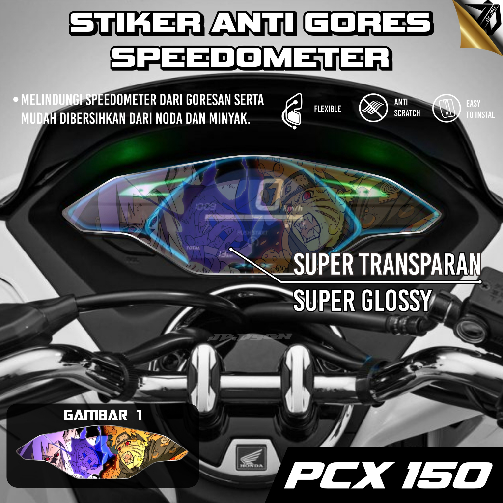 Stiker Speedometer Pcx Sticker Anti Gores Motor Honda PCX New Transparan Motif One Piece