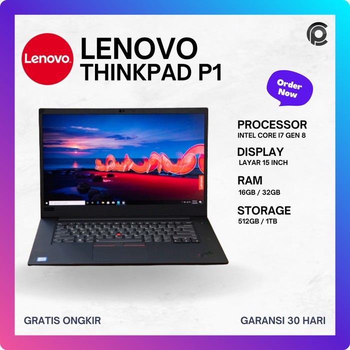 Lenovo ThinkPad P1 Laptop Second Harga Grosir Laptop Second 7 Jutaan Ada Garansi Laptop Sultan Lapto