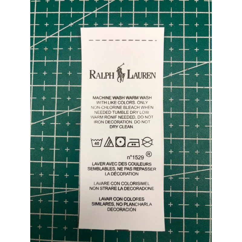

POLO RALPH LAUREN TAG WASH SUPER PREMIUM CO 1X DIKIRIM 600PCS