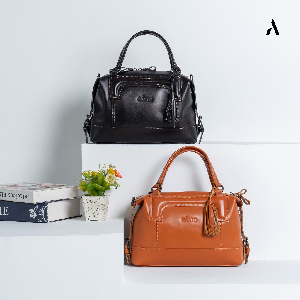 Tas Selempang Wanita Kulit Asli Slempang Prempuan Alona FREYA BAG