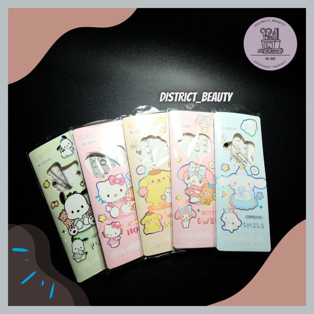 

PENGGARIS SET SANRIO GARISAN PVC RULLER SET SANRIO