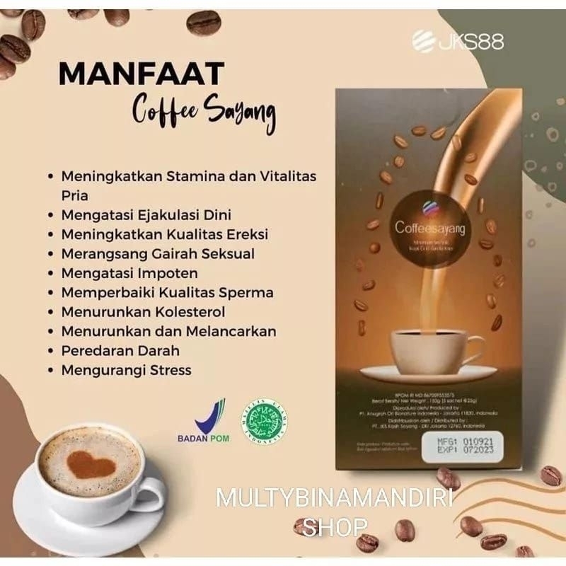 

NEO KOPI SAYANG STAMINA PRIA 1 BOX ISI 5 SACHET ORIGINAL