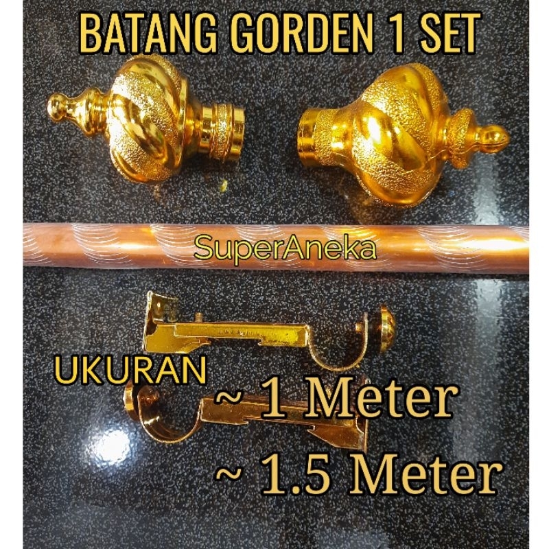 Batang Gorden fulset / Rollet besi Gorden / Pipa Gorden Jendela Pintu