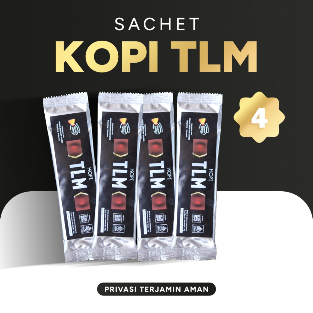 

4 Sachets TLM Kopi Kuat Pria Tahan Lama Di Ranjang