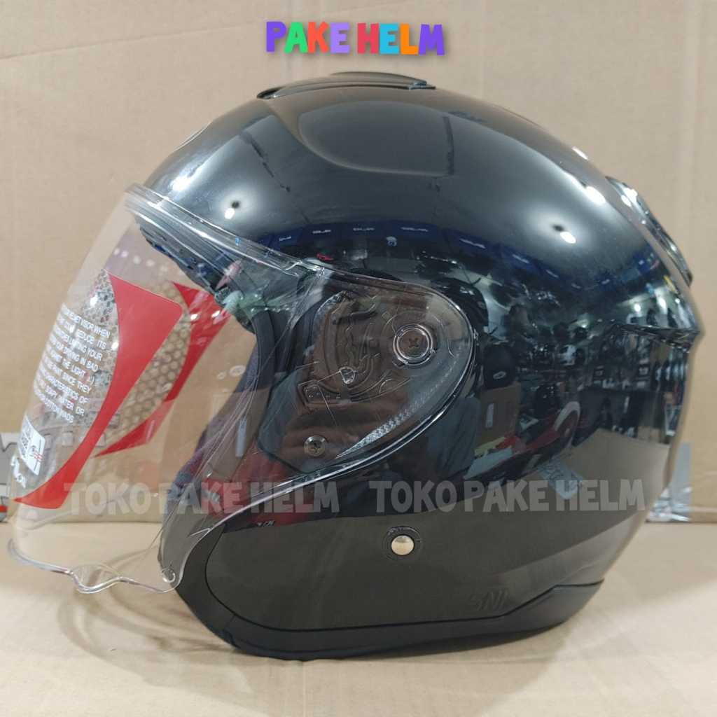 helm kyt kyoto hitam glosy original 100%