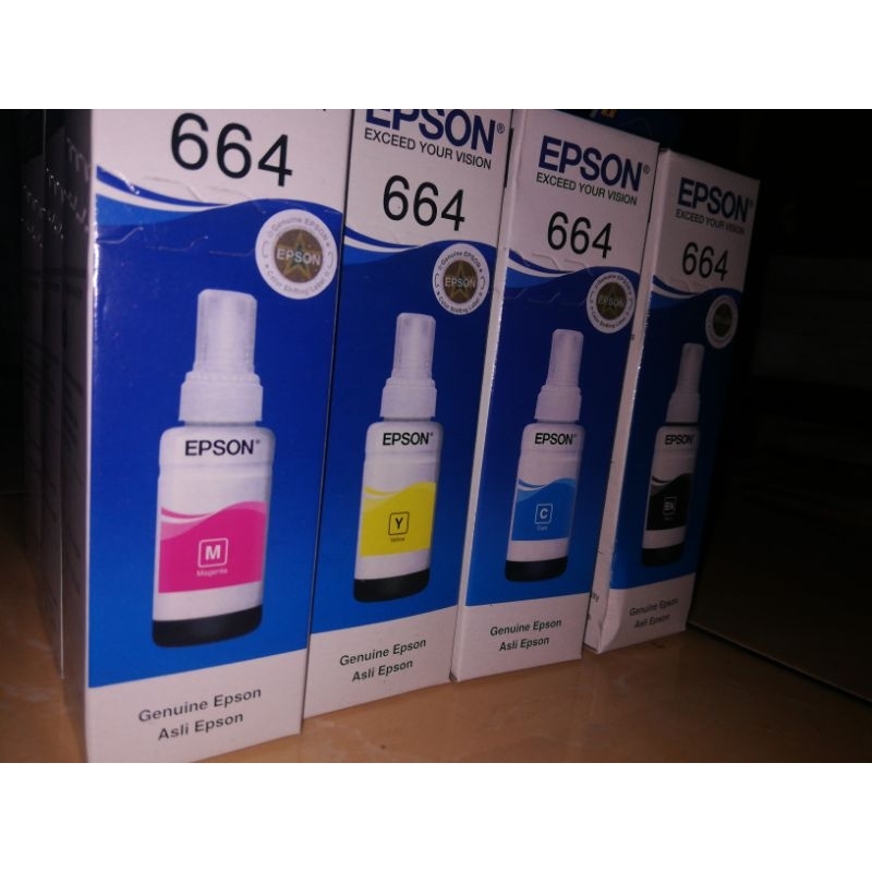 1 set tinta epson 664