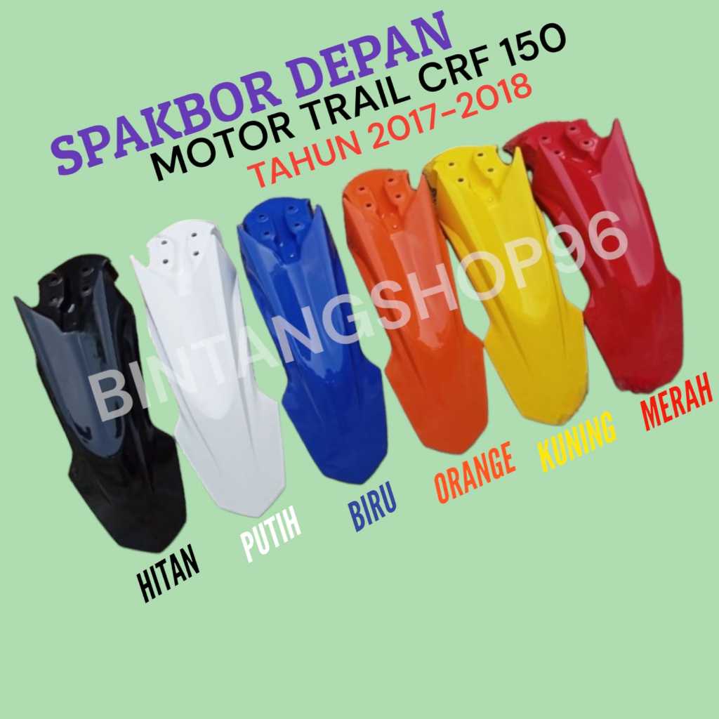 SPAKBOR DEPAN CRF 150 L 2018 SLEBOR DEPAN CRF 150 L 2018 FRONT FENDER CRF 150 L 2018 SPAKBOR DEPAN T