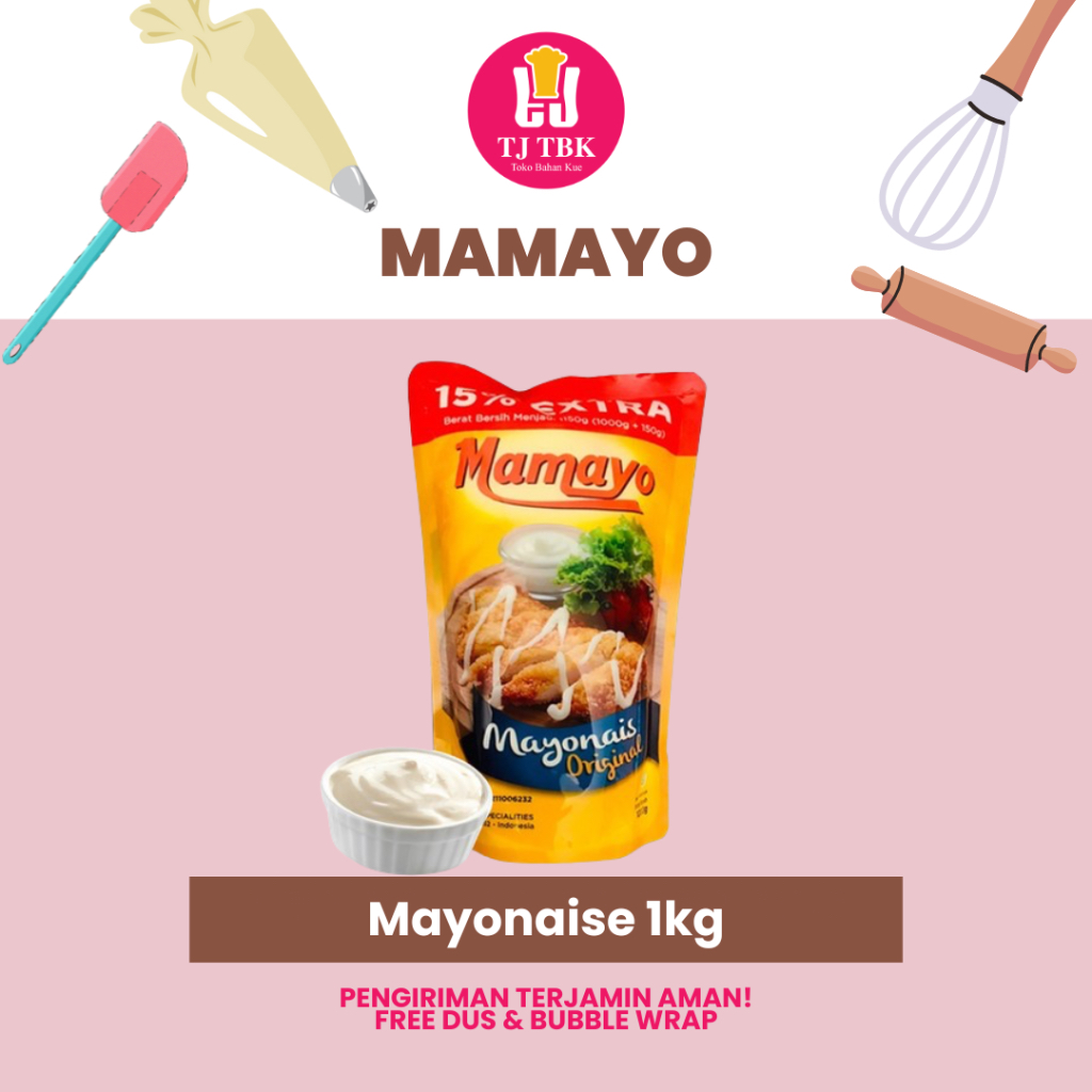 

Mamayo Original Mayonaise 500g & 1kg (Mayonais Risoles Margo)