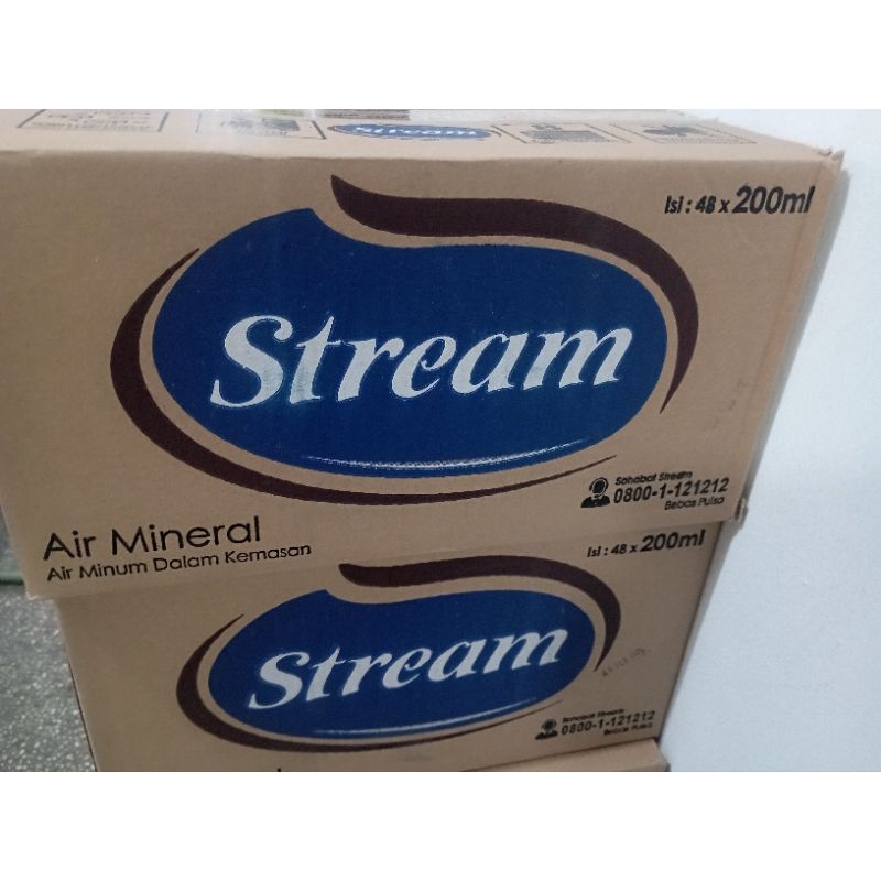 

air minum mineral stream gelas isi 48