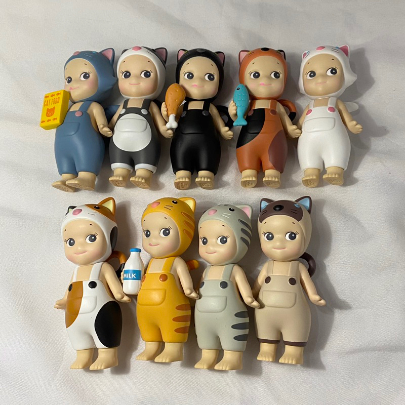 ready stock ina sonny angel cat life series || tags. mini figurine figures calico silver tabby tuxed