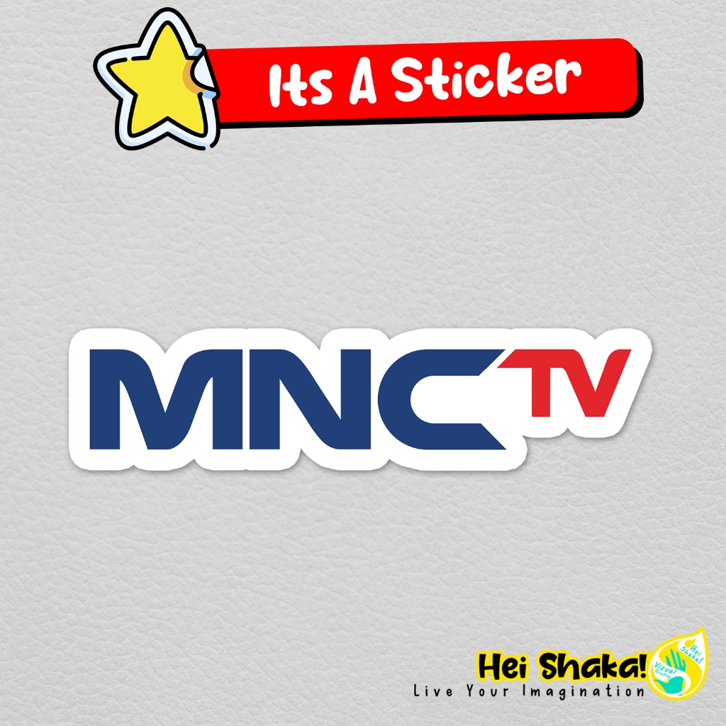 Stiker MNC TV Logo Sticker Stasiun TV Televisi Indonesia FTA Vinyl Anti Air