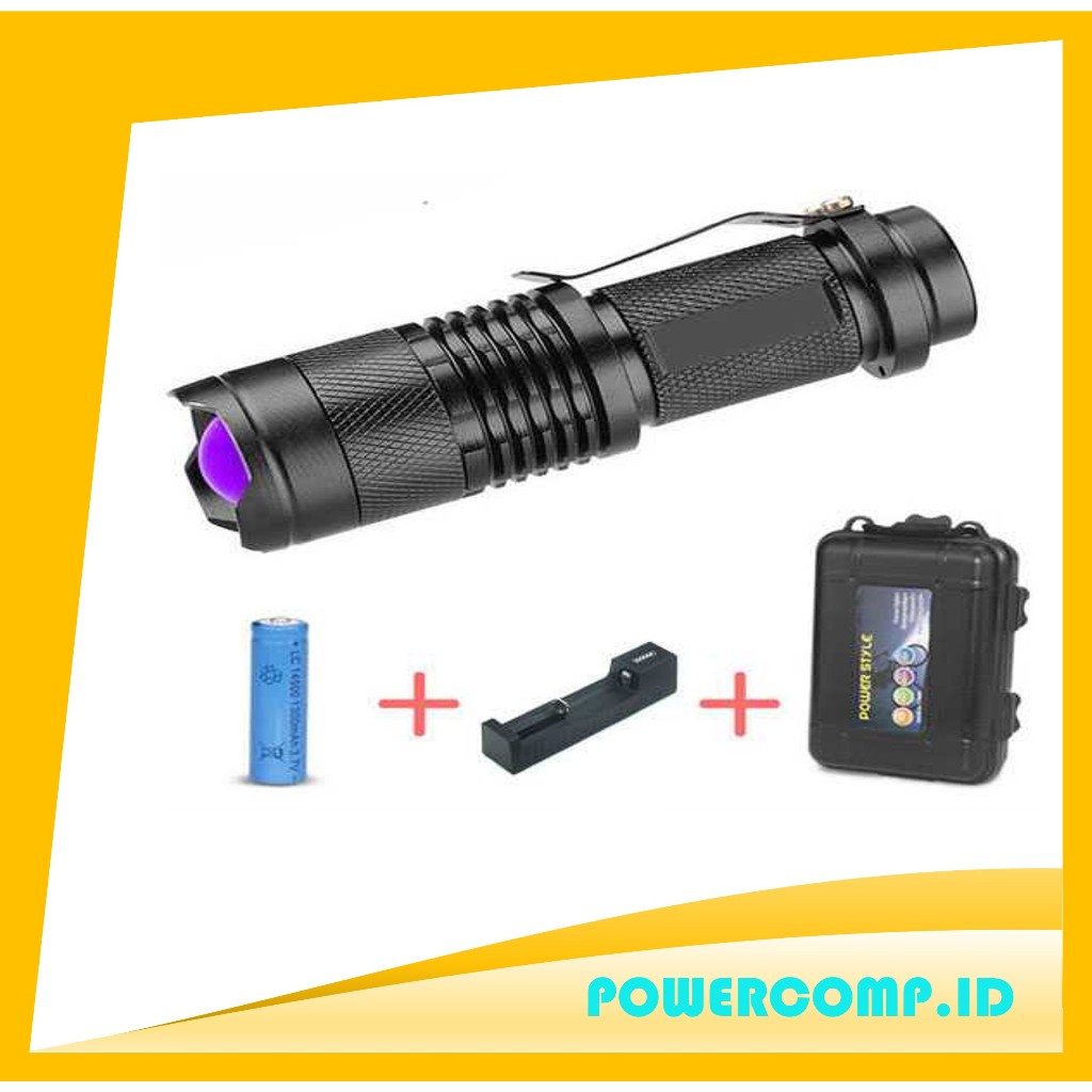 UV Light Torch Lamp Super Mini LED Flashlight Black Ultraviolet Light Super Mini Aluminum UV Light T