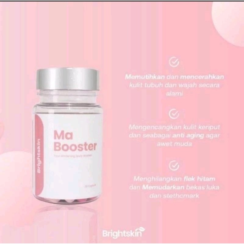 MA BOOSTER ASLI 100℅ ORIGINAL WHITENING PEMUTIH BADAN